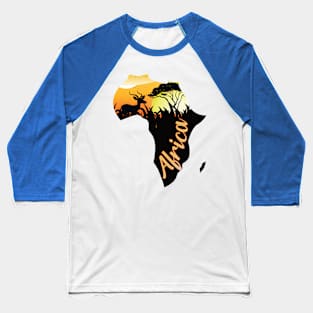 Gazelle bei Nacht in Afrika Baseball T-Shirt